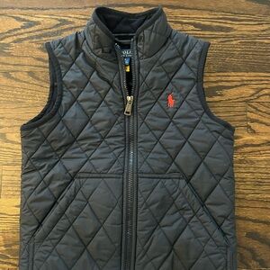Navy Blue Ralph Lauren Kids Quilted Vest